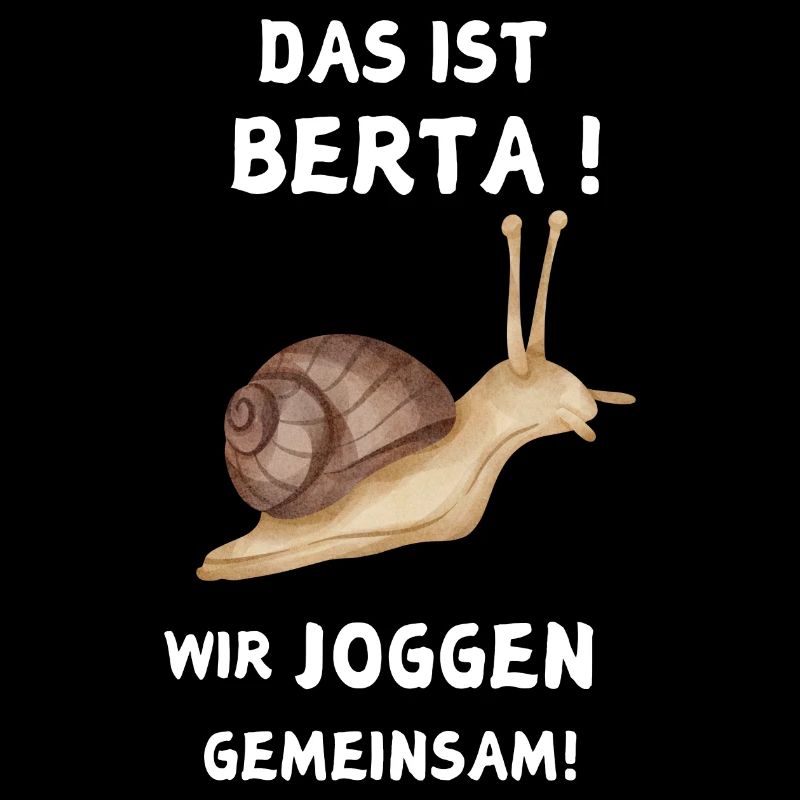 C’est Berta Nous faisons du jogging ensemble Escargot