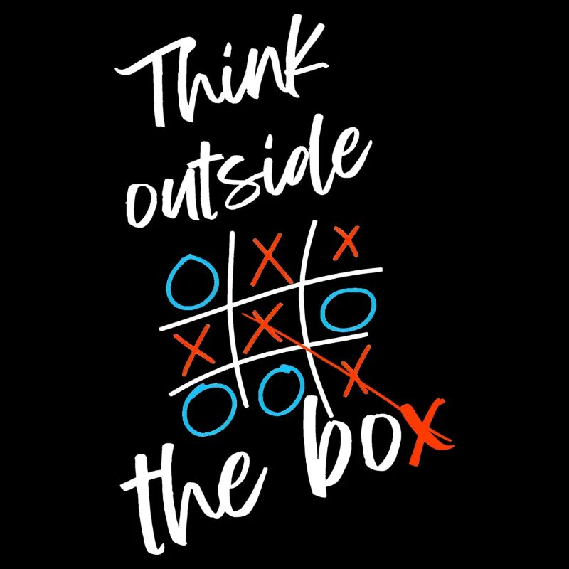 Think outside the box, tic-tac-toe