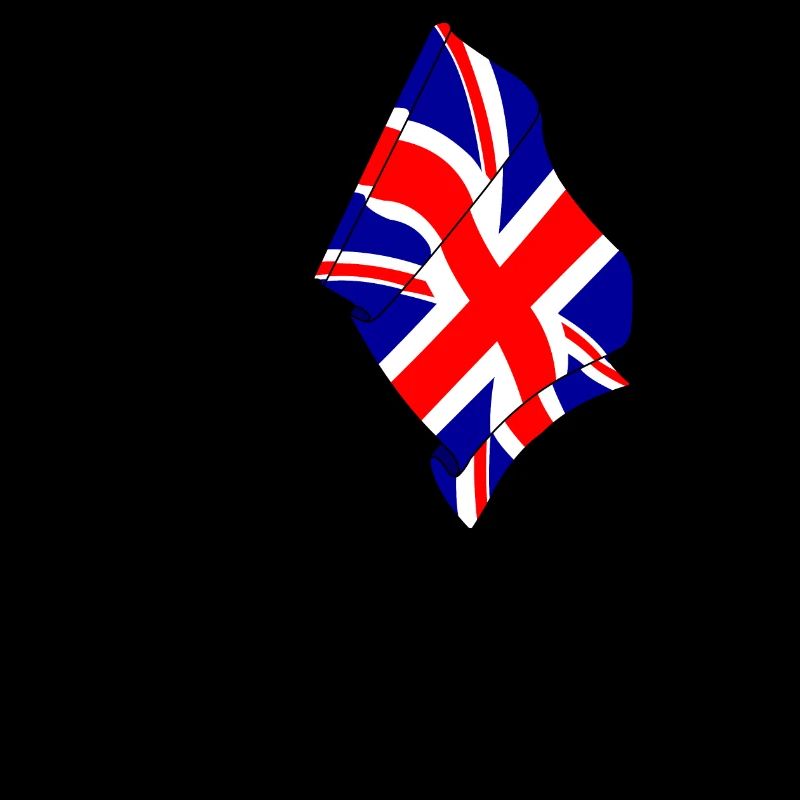 Drapeau Angleterre Femme Courir
