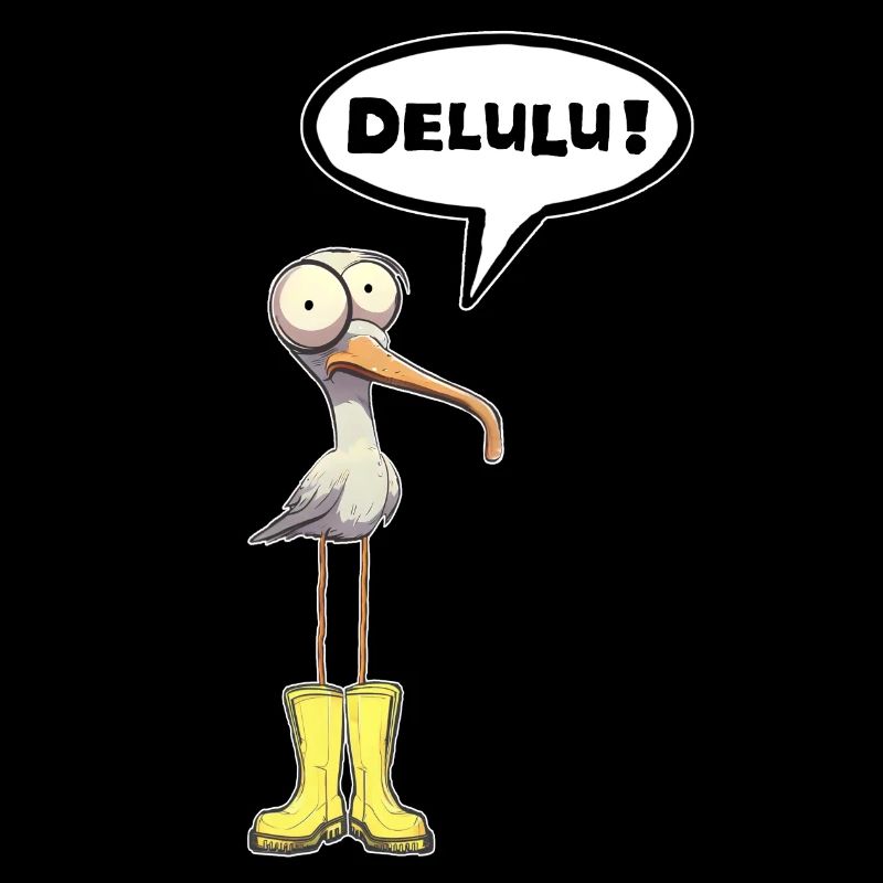 Seagull speech bubble Delulu