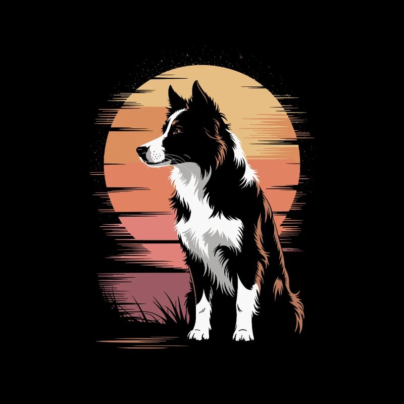 Border Collie: Treuer Blick am Horizont