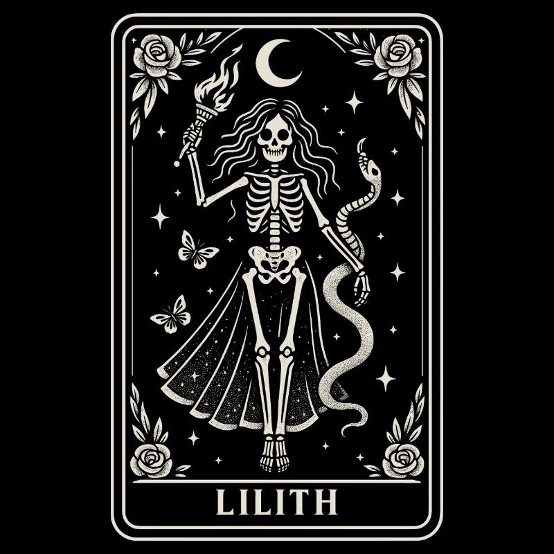 Lilith Squelette Déesse Clair de Lune