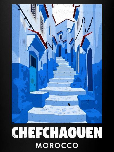 Bleu Chefchaouen Gassenweg