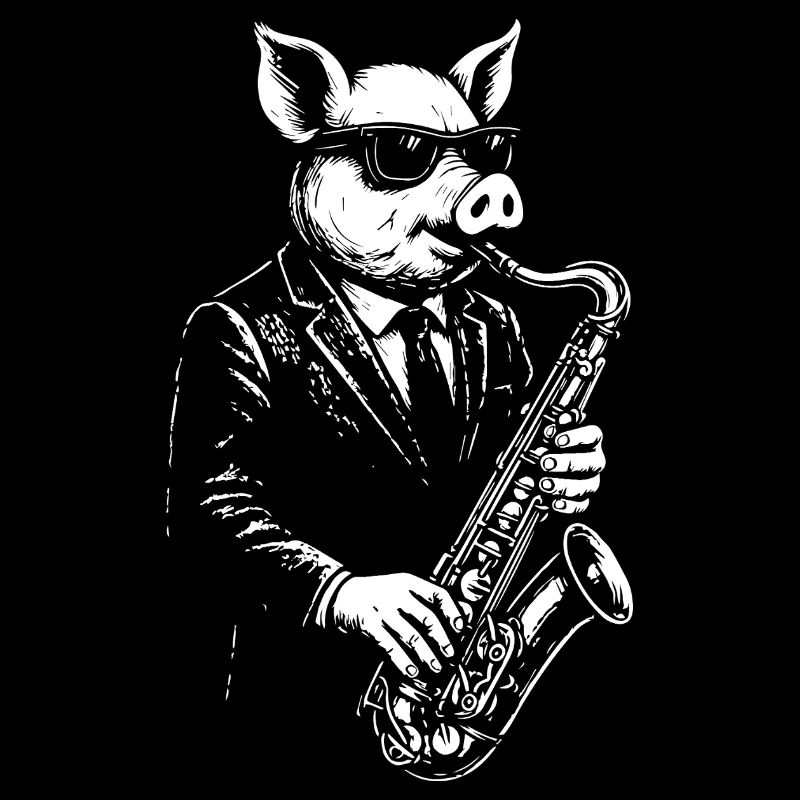 Pig Sax Maestro en costume