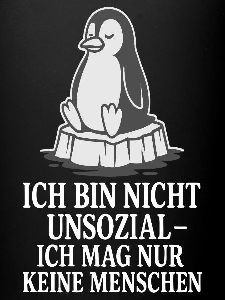 Pingouin sur glace avec dicton