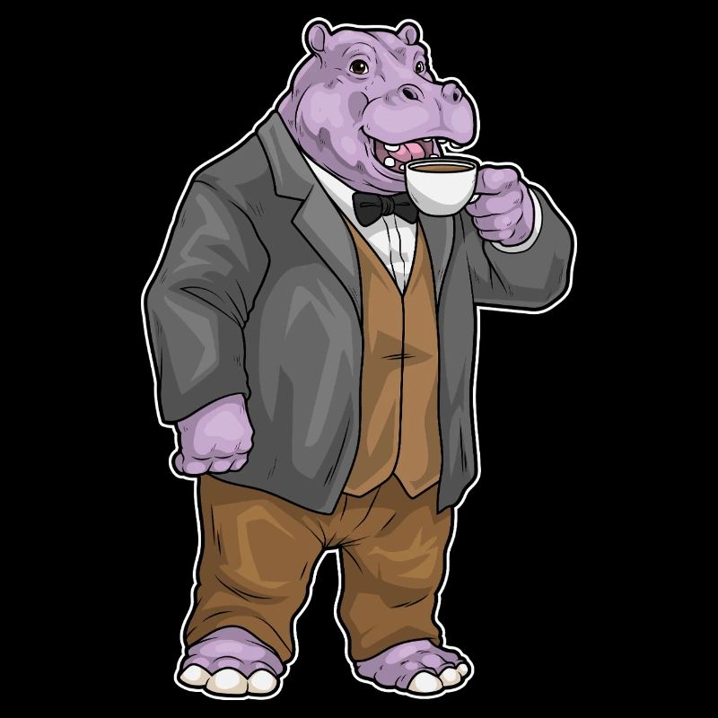Nilpferd Kaffee Tasse