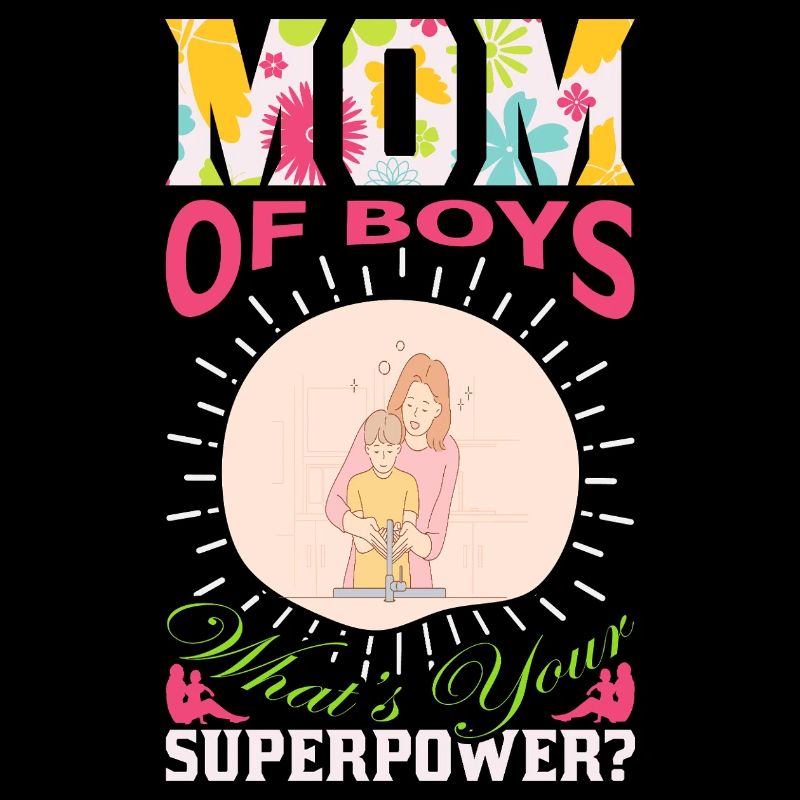 Jungen-Mama-Superkraft lustiges Muttertagsgeschenk