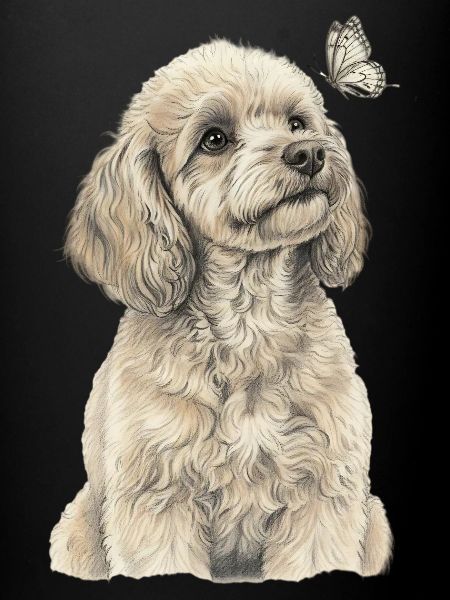 Caniche avec chien papillon Goldendoodle