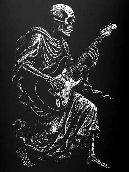 Skeleton Rock Guitar