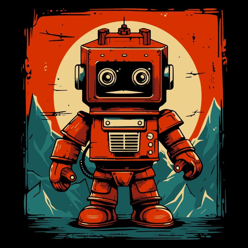 Aventurier robot rétro