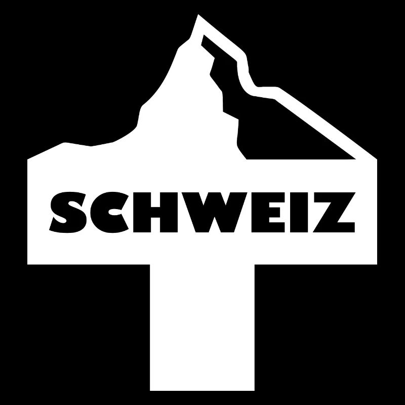 Schweizerkreuz mit Berg