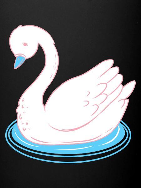 Trans Pride Swan