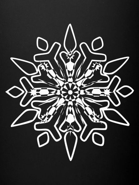 Flocon de neige d'hiver