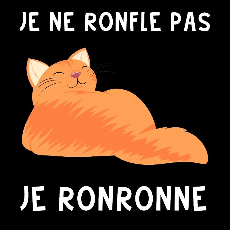 je ronronne, drôle de chat