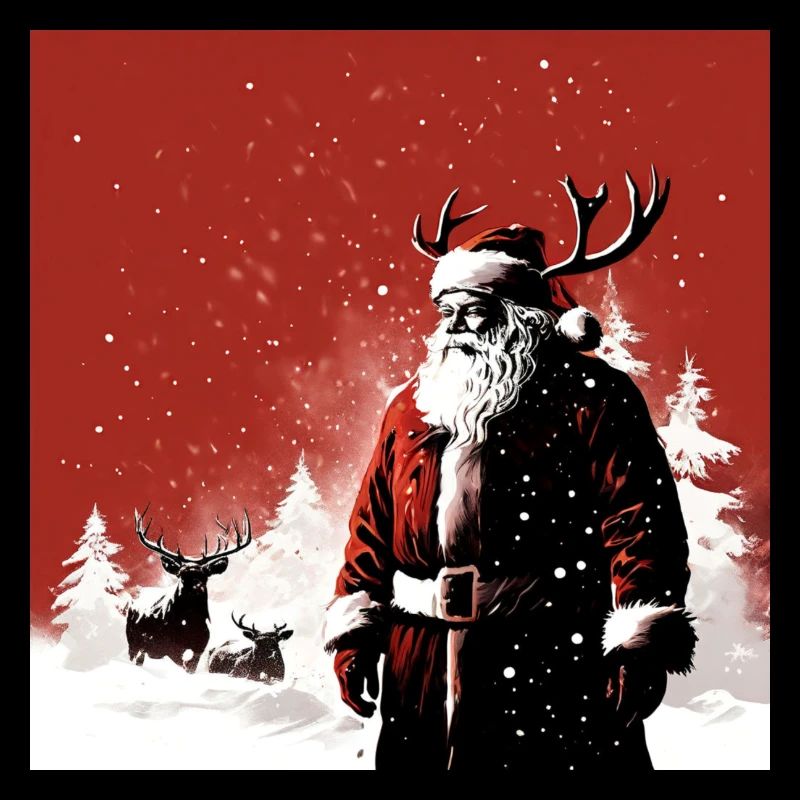 Red & White Santa Design