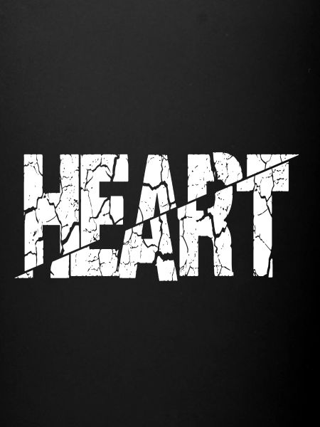 Broken heart (white)