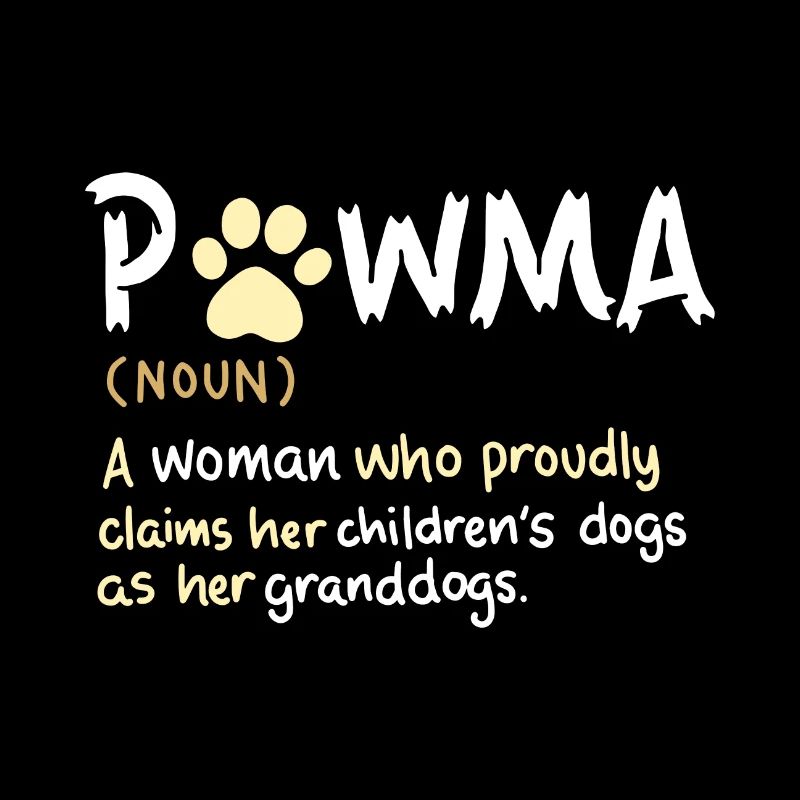 Pawma Hunde Mama und Großmutter mit Pfotenabdruck