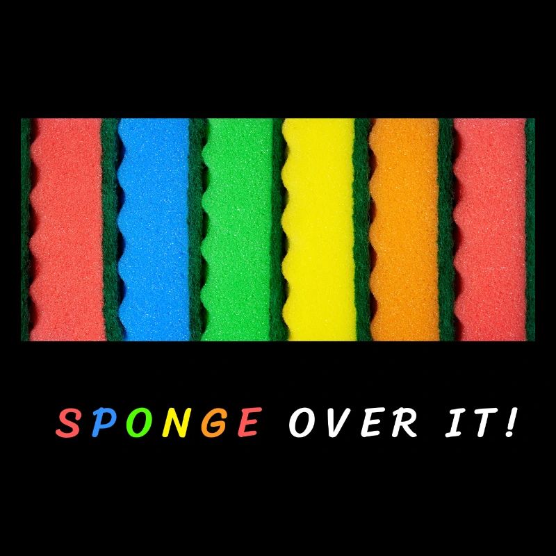 Sponge over it
