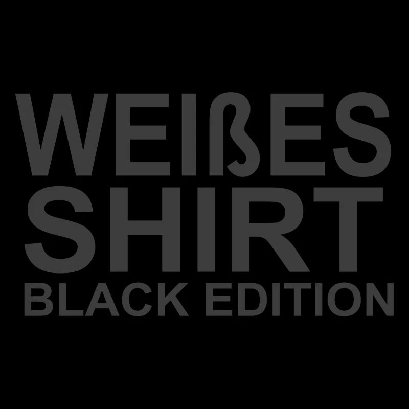 Weißes T-Shirt Black Edition