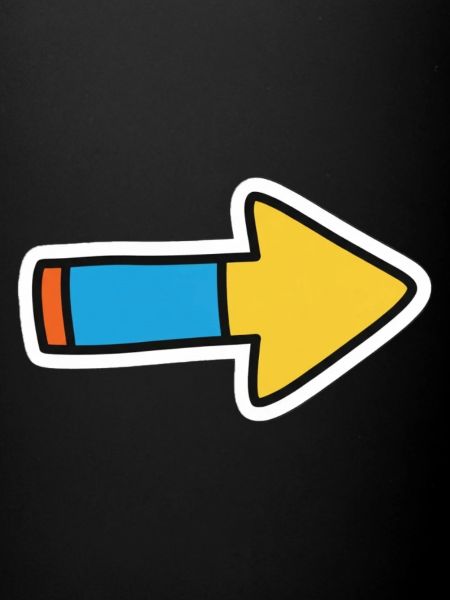 Comic Arrow Direction Right