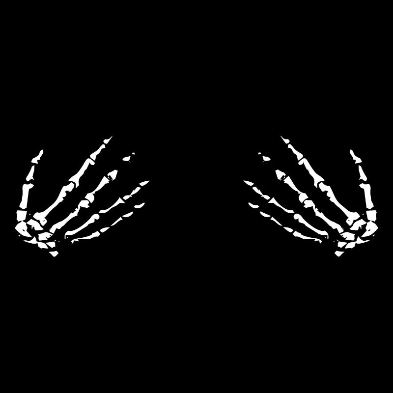 Main squelette de crâne