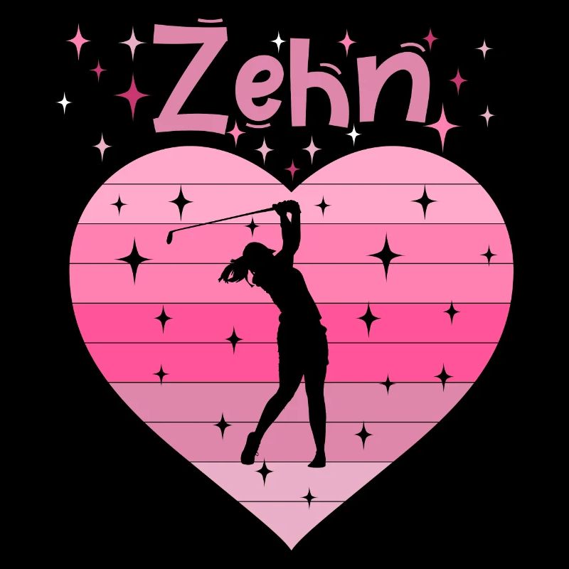 10. Geburstag Golf Golferin Mädchen Tochter