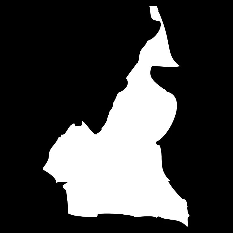 Cameroon map flag