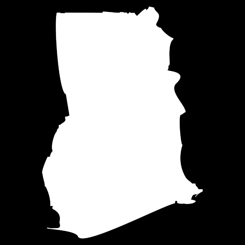 Drapeau de la carte du Ghana