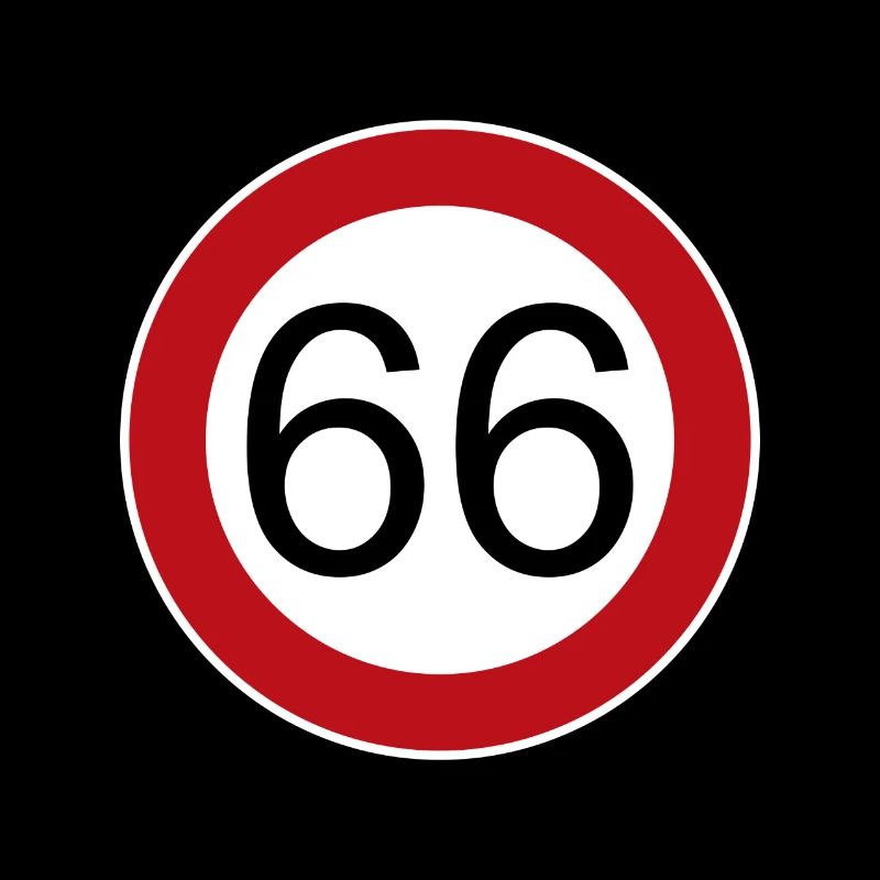 Joyeux anniversaire 66 panneau de signalisation