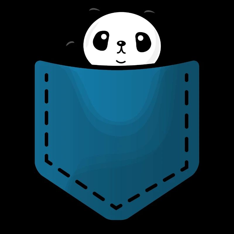 Panda in a pocket