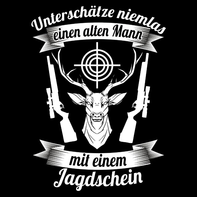 Jäger Opa alter Mann jagen Geschenk