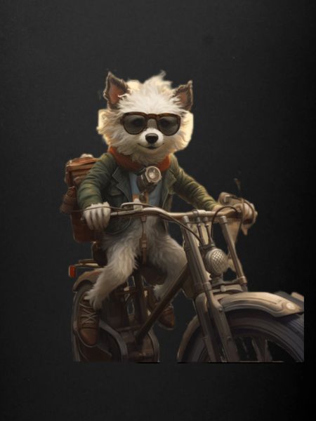 Cool Biker Dog
