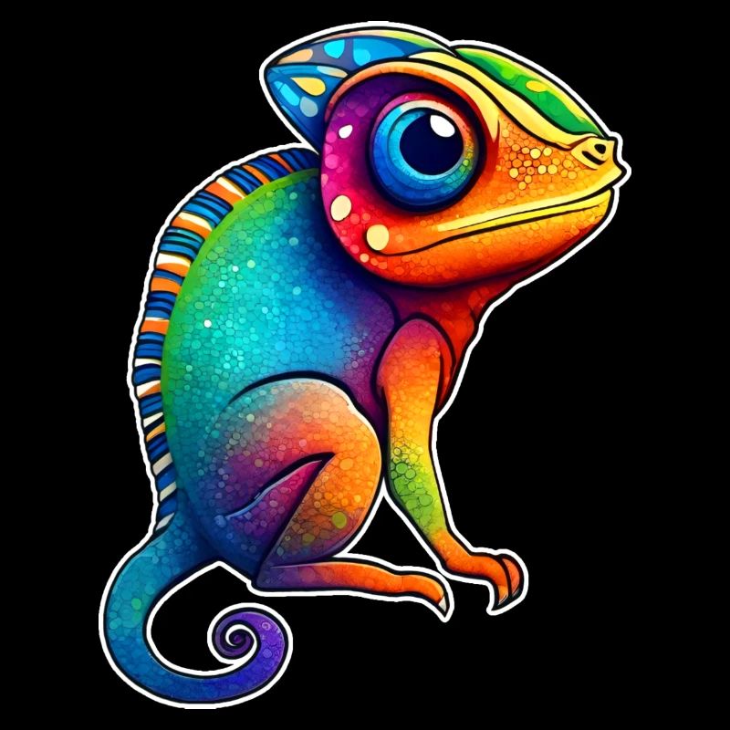 Cute little chameleon