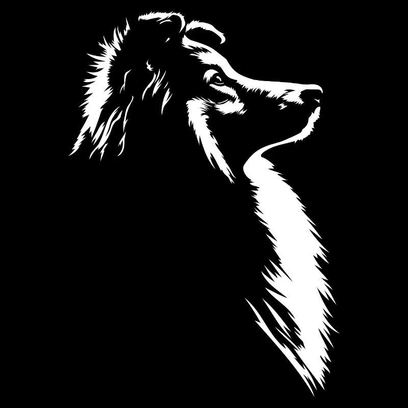 Chien de berger Shetland Silhouette Chien Sheltie Wilsigns