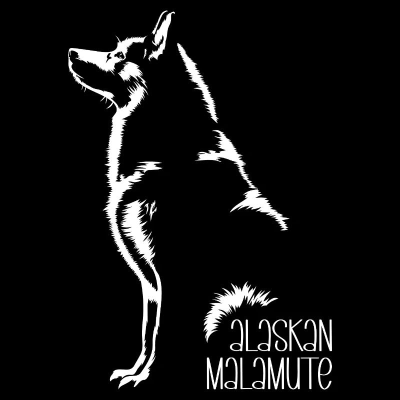Alaskan Malamute Silhouette Chiens Chien Wilsigns
