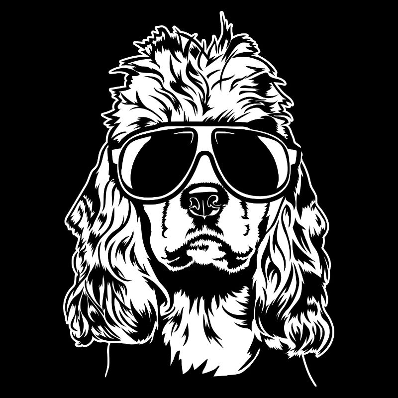 Cocker Américain Spaniel cool Portrait Wilsigns