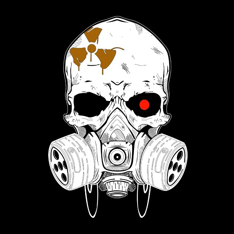 Irradiated skull