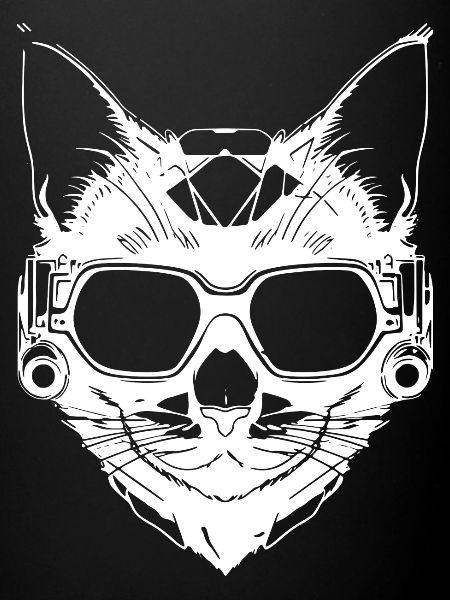 Chat de style steampunk