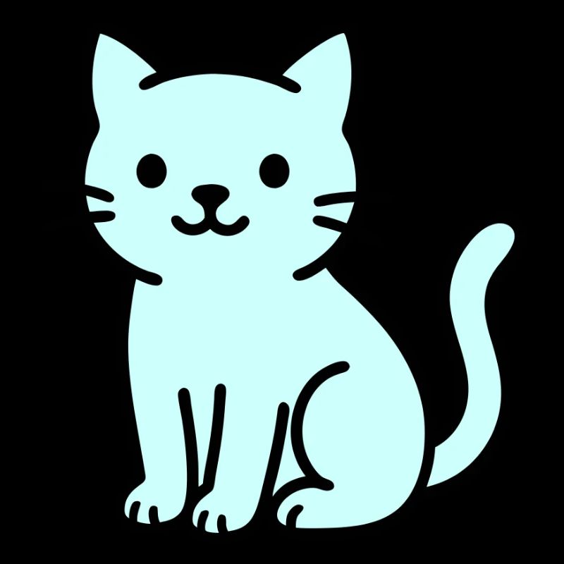 Design de chat mignon