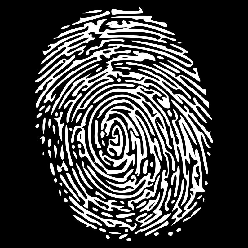 White fingerprint