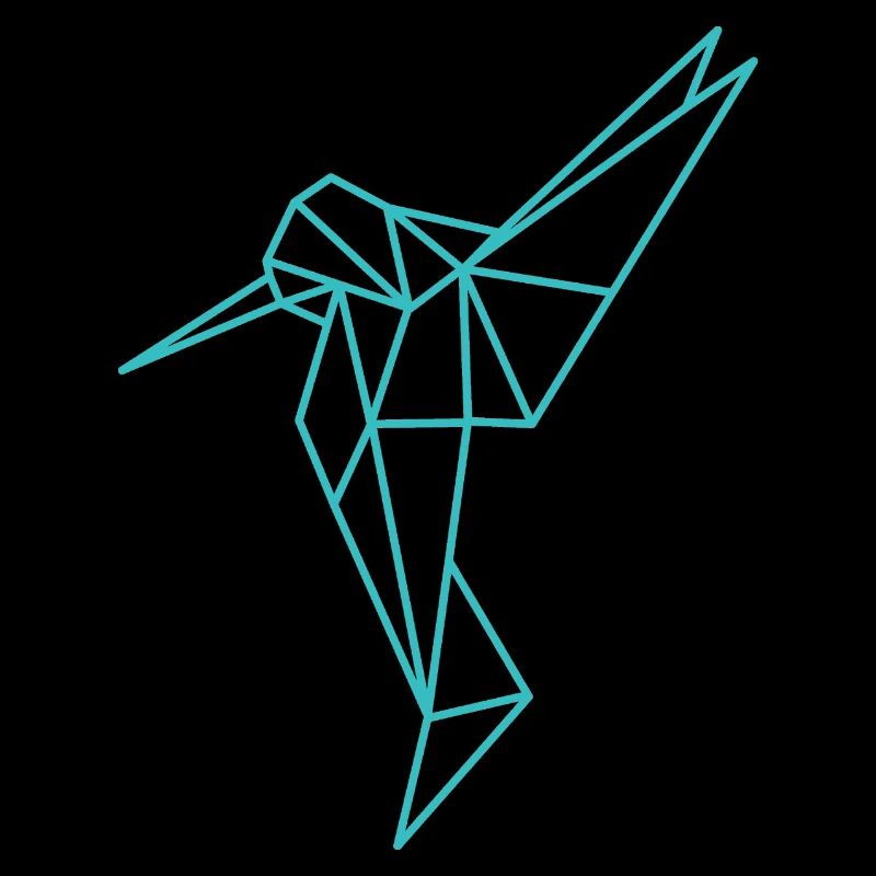 Kolibri Geometrisch Linie