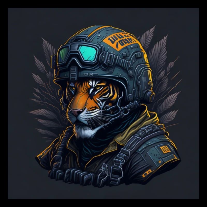 Tiger Soldier Helmet
