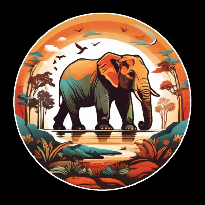 African Elephant Design