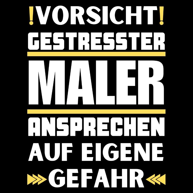 Gestresster Maler nicht ansprechen!