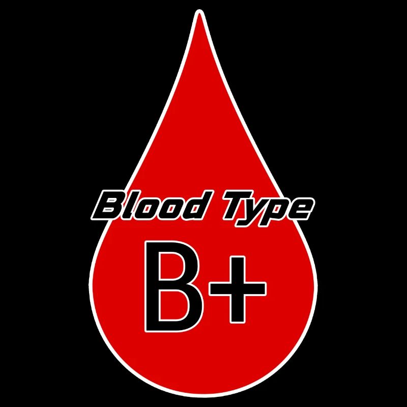 Blood group Rhesus factor B positive as a gift idea
