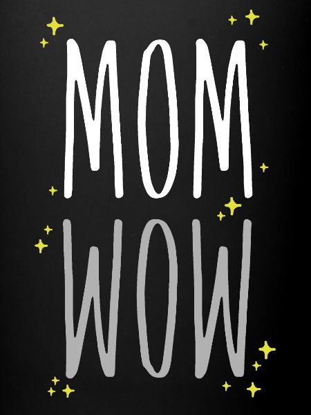 Maman est Wow blanc