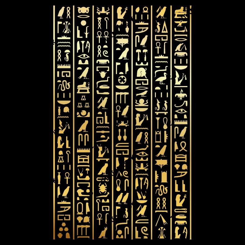 Hiéroglyphes Design pour un passionné de la vieille Egypte