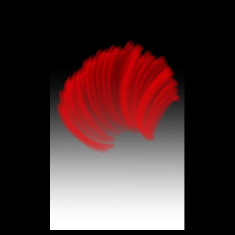 Rot auf Schwarz mit weißem Highlight