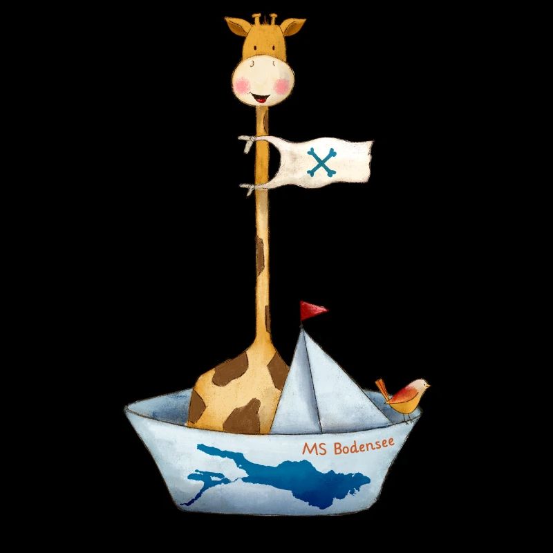 MS Bodensee Giraffe und Vogelfreund auf dem Schiff