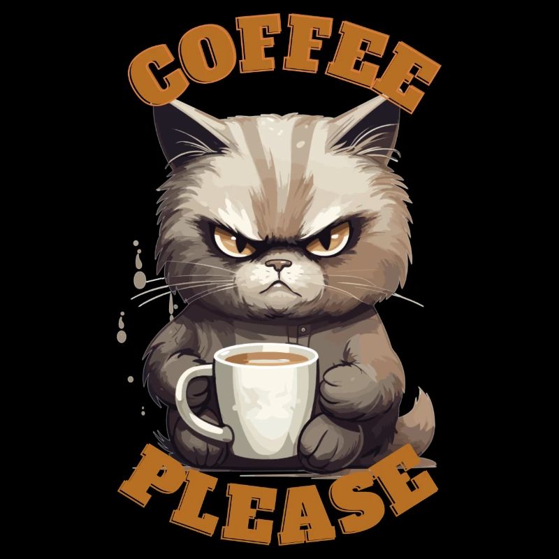 Coffee Please Cat